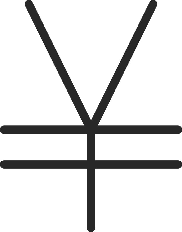 Yen Sign Vector Icon Design