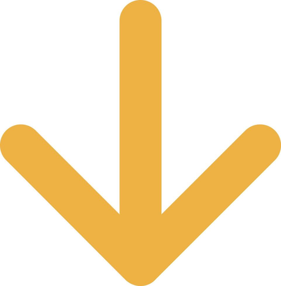 Arrow Down Vector Icon Design