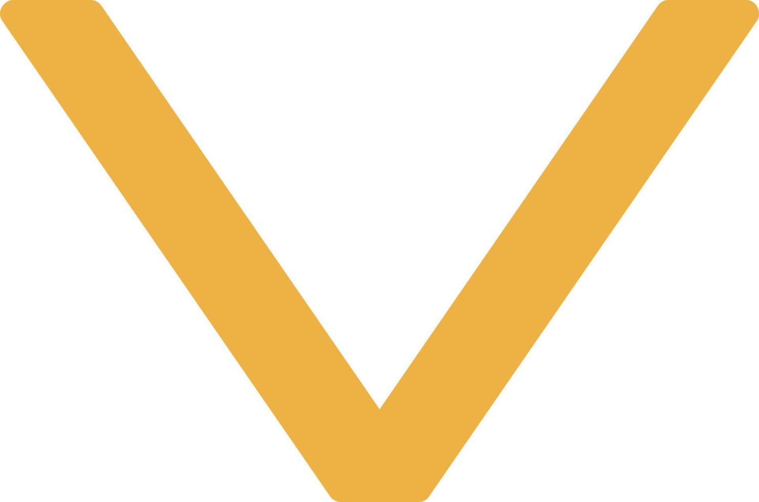 Angle Down Vector Icon Design