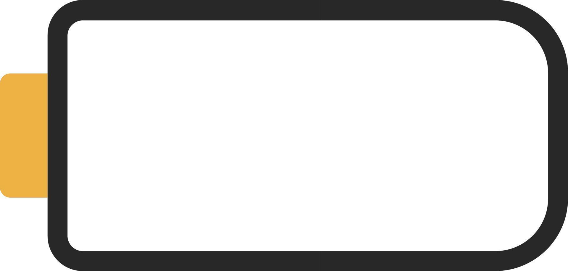 Battery Empty Vector Icon Design