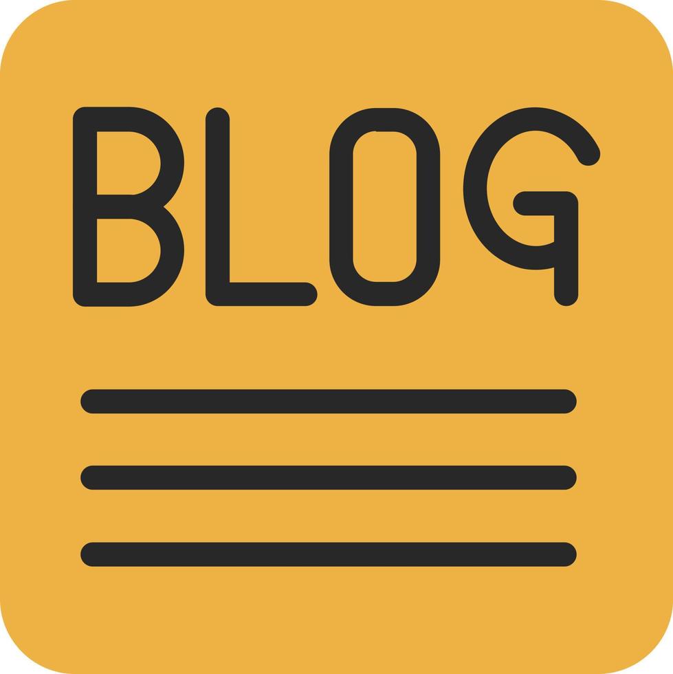 diseño de icono de vector de blog