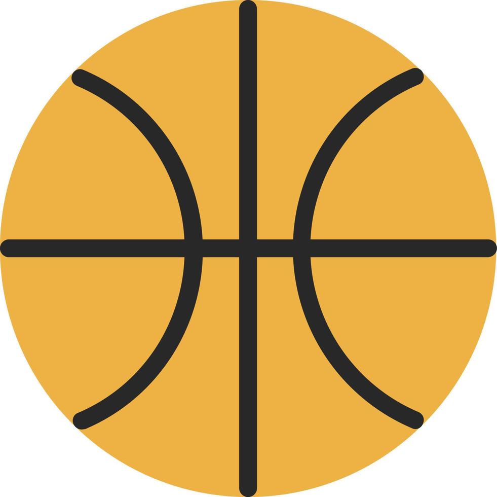 diseño de icono de vector de pelota de baloncesto