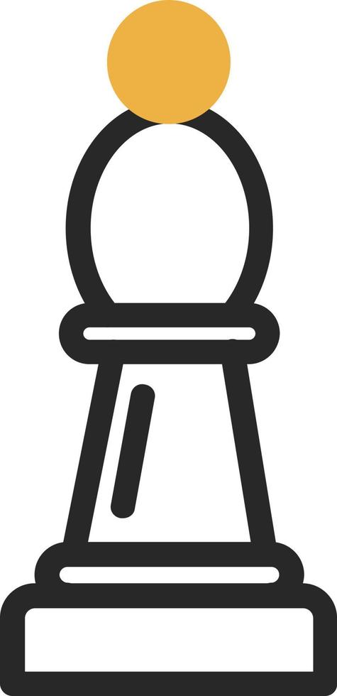Chess Bishop Vector Icon Design