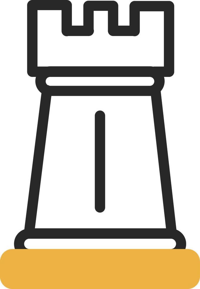 Chess Rook Vector Icon Design