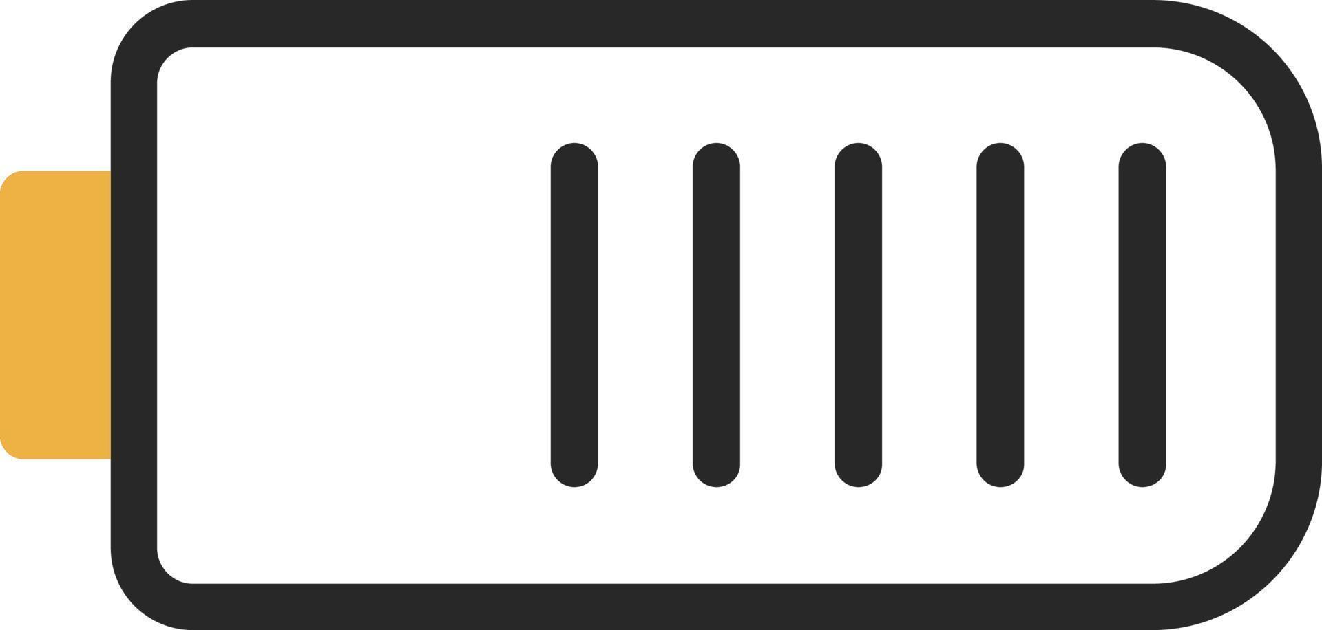 Battery Three Quarters Vector Icon Design