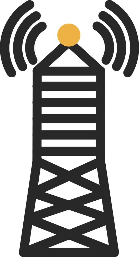 Broadcast Tower Vector Icon Design