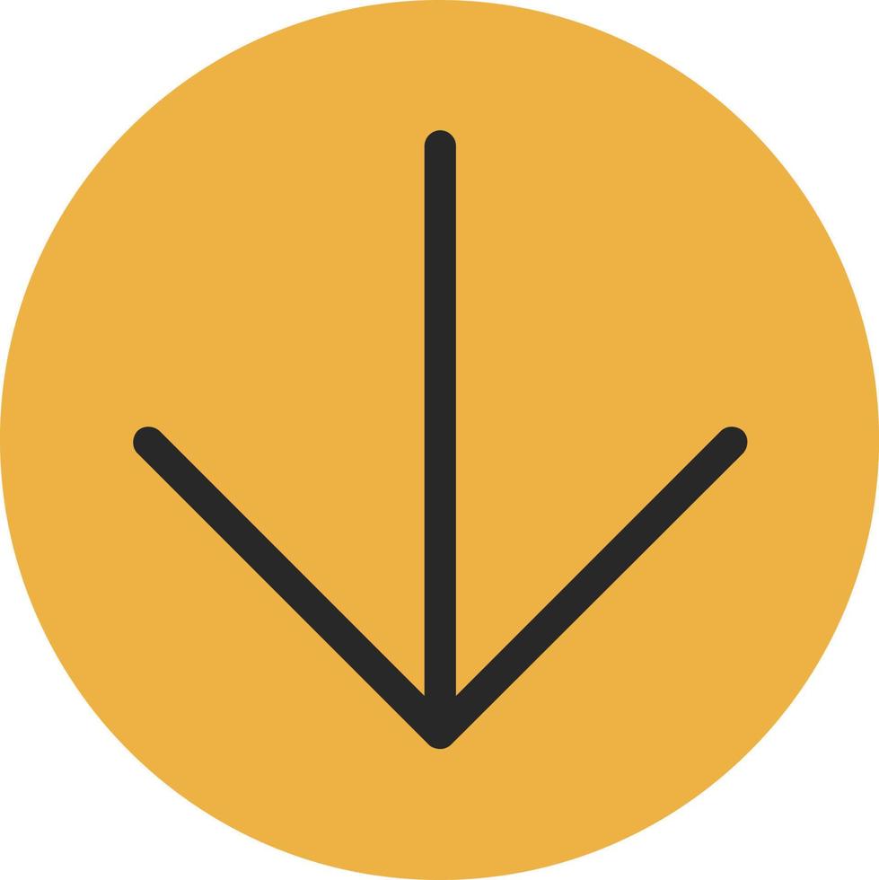 Arrow Circle Down Vector Icon Design