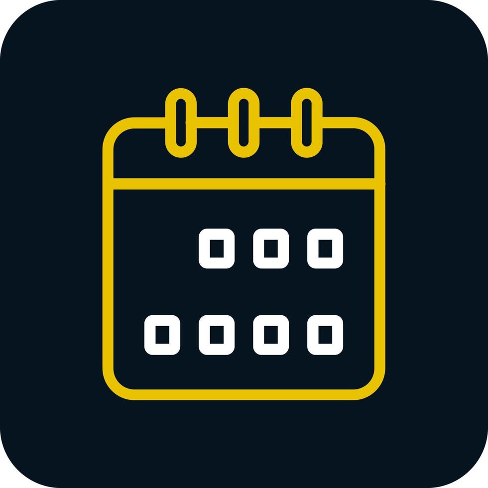 Calendar Week Vector Icon Design
