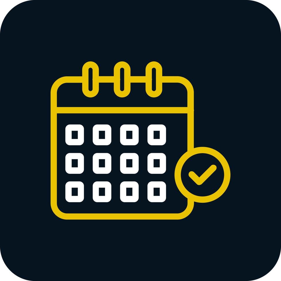 Calendar Check Vector Icon Design