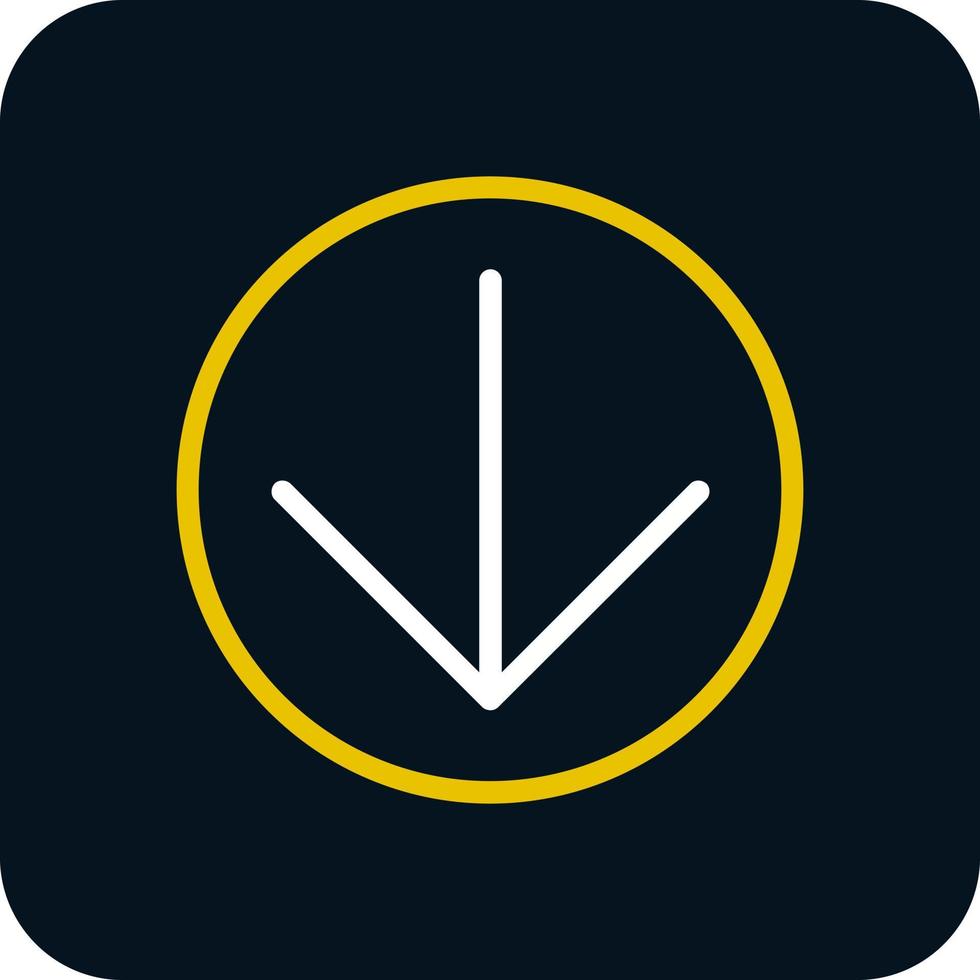 Arrow Circle Down Vector Icon Design