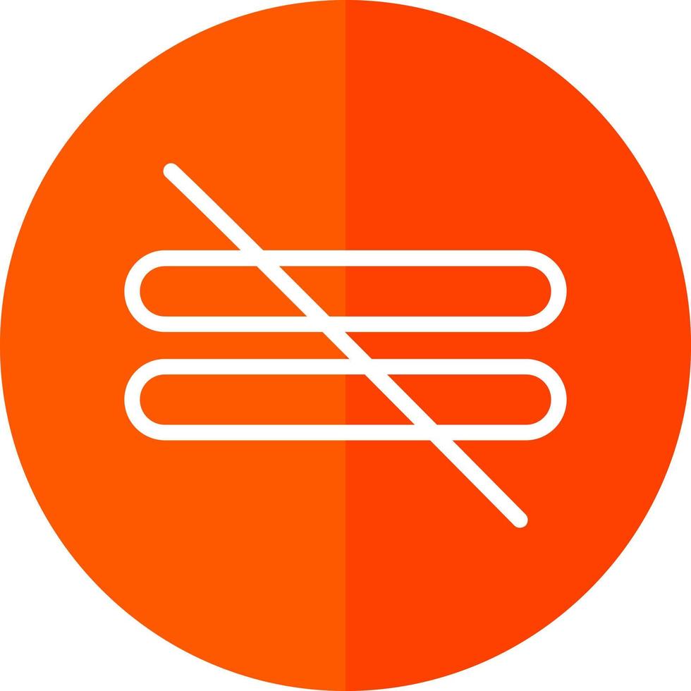 Not Equal Vector Icon Design