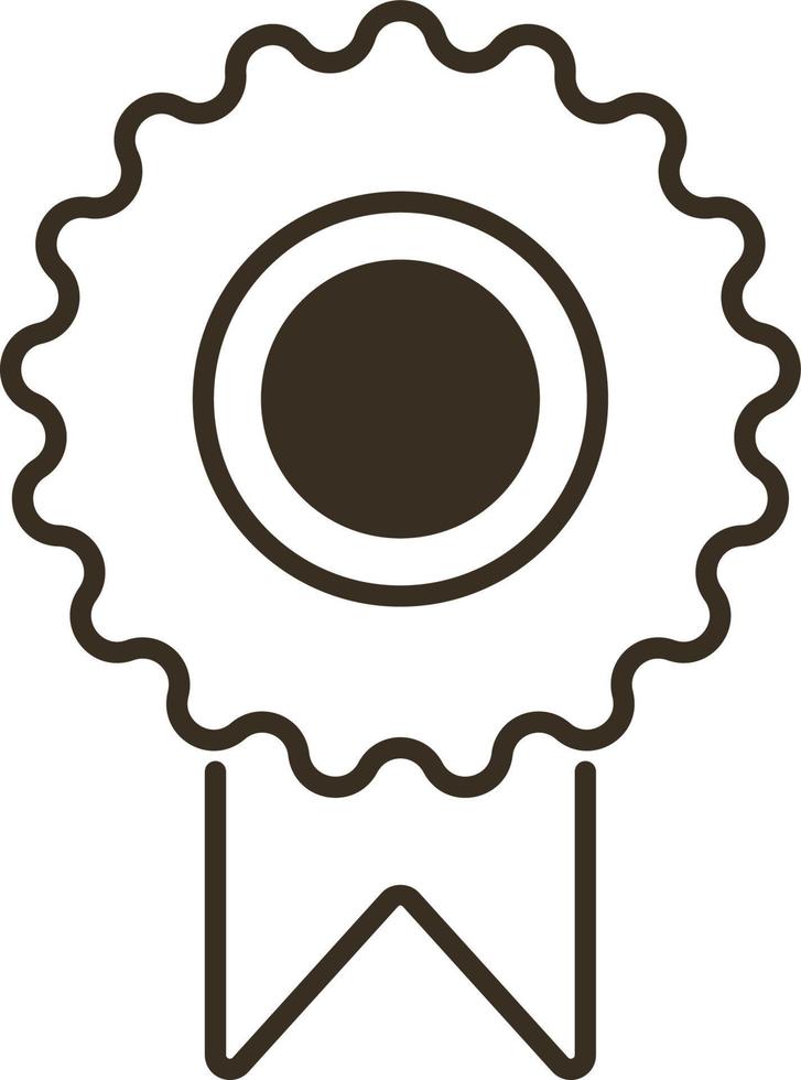 Line vector icon certificate, guarantee, license. Outline vector icon on white background
