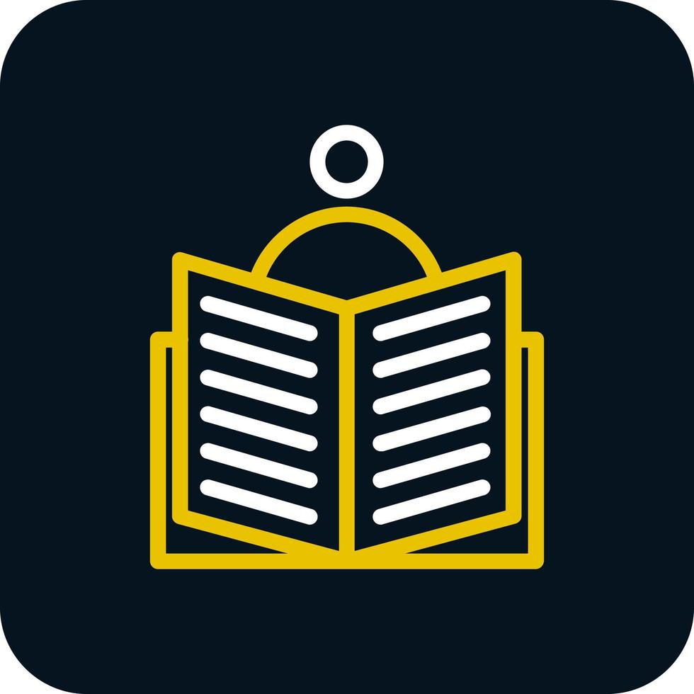 Book Reader Vector Icon Design