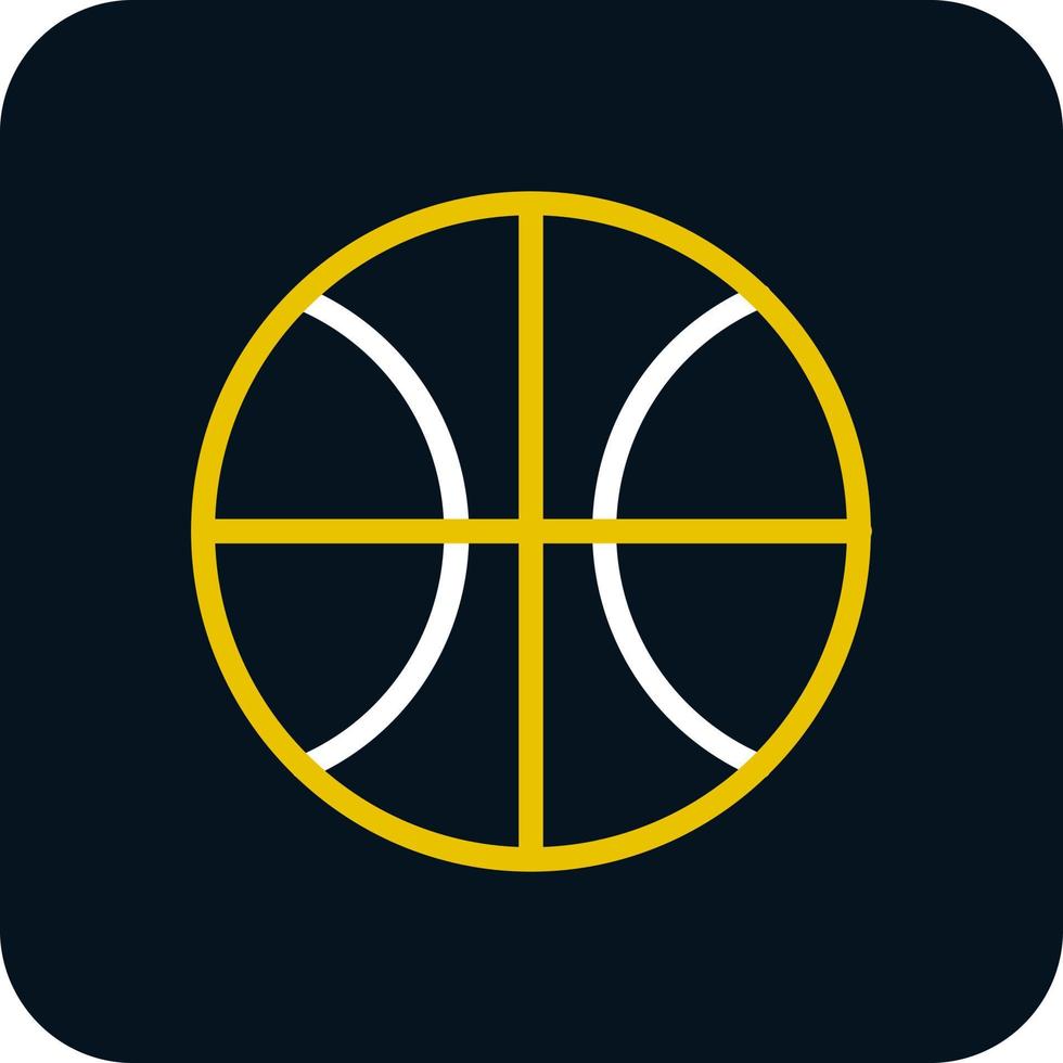 diseño de icono de vector de pelota de baloncesto