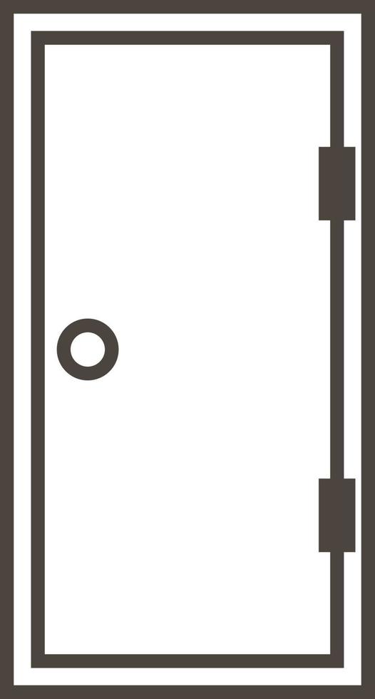 Door, icon in trendy outline style isolated on white background. Door symbol for your web site design, logo, app, UI. Vector illustration, EPS10. - Vector on white background