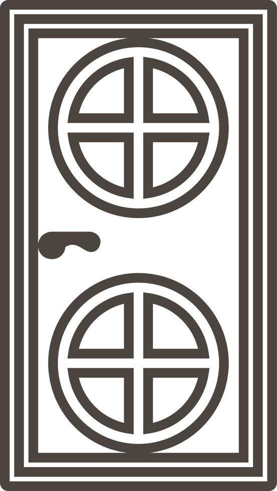 Door, icon in trendy outline style isolated on white background. Door symbol for your web site design, logo, app, UI. Vector illustration, EPS10. - Vector on white background