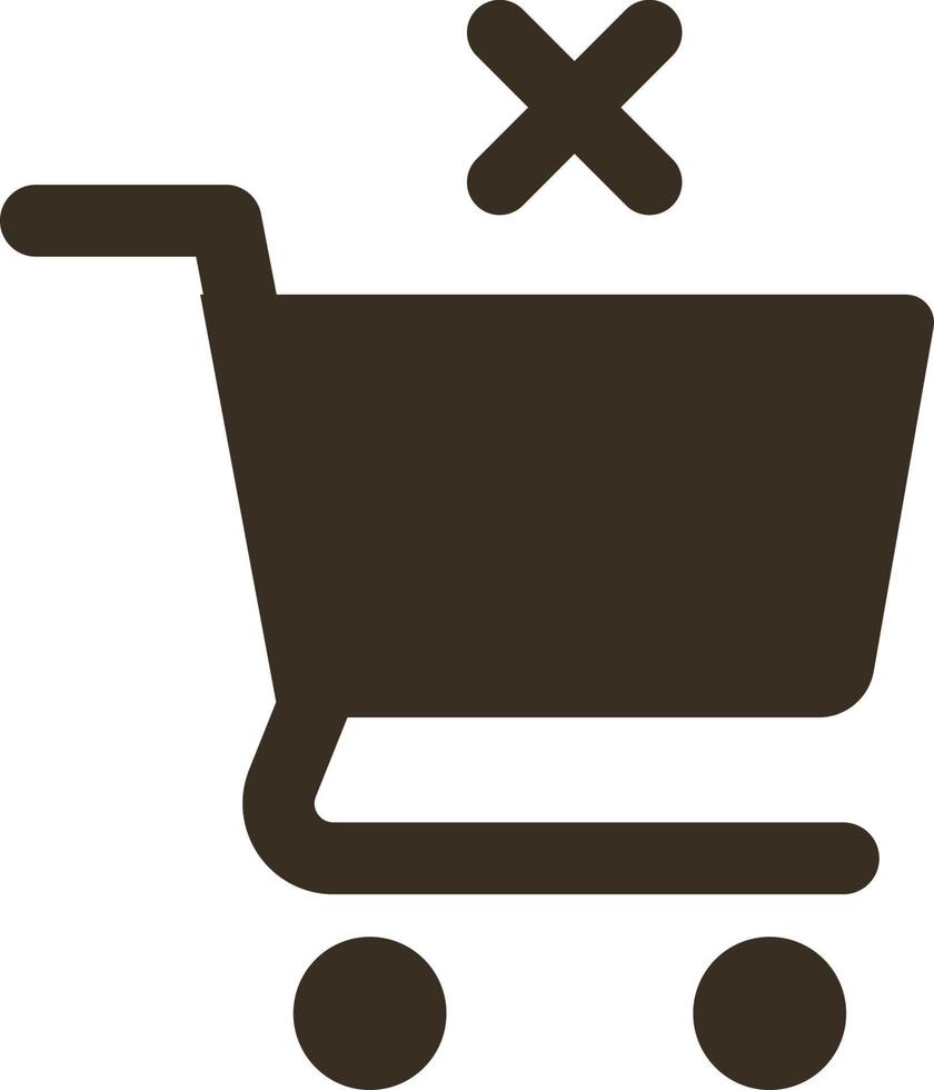 Shopping, basket, remove vector icon. Simple element illustration from UI concept. Shopping, basket, remove vector icon. Finance concept vector illustration. on white background