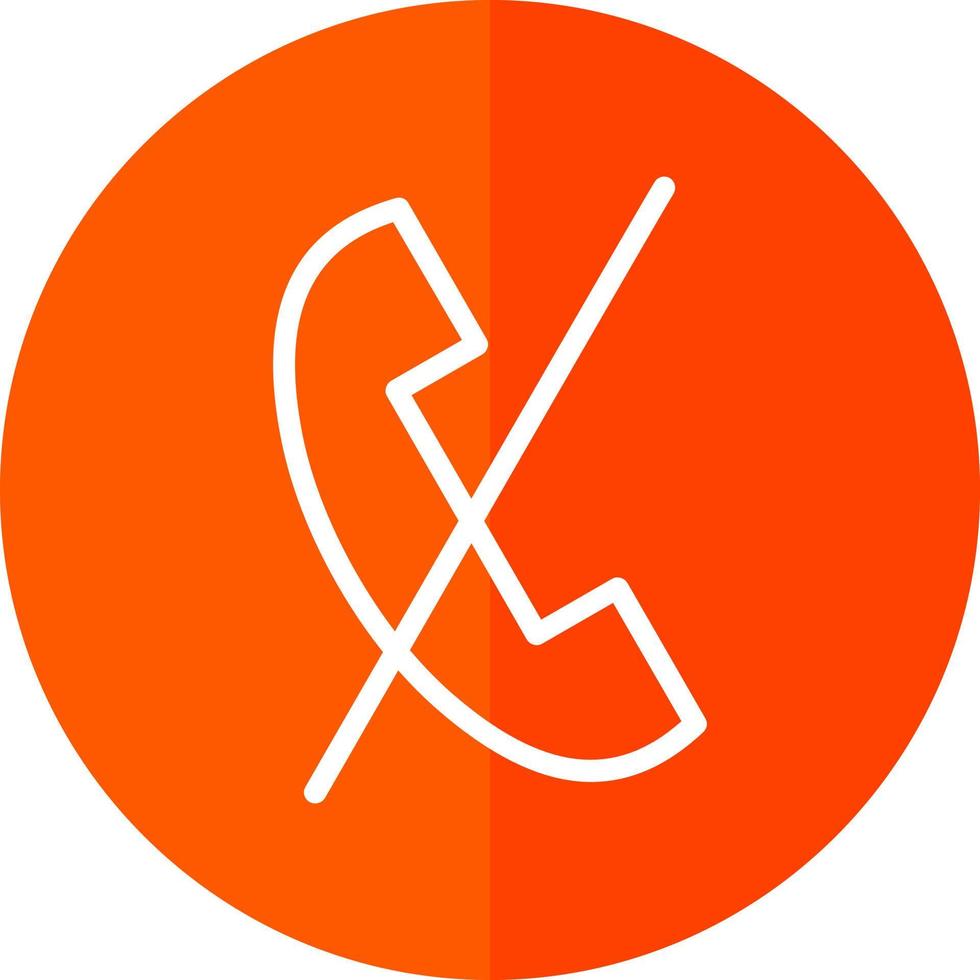 Phone Slash Vector Icon Design