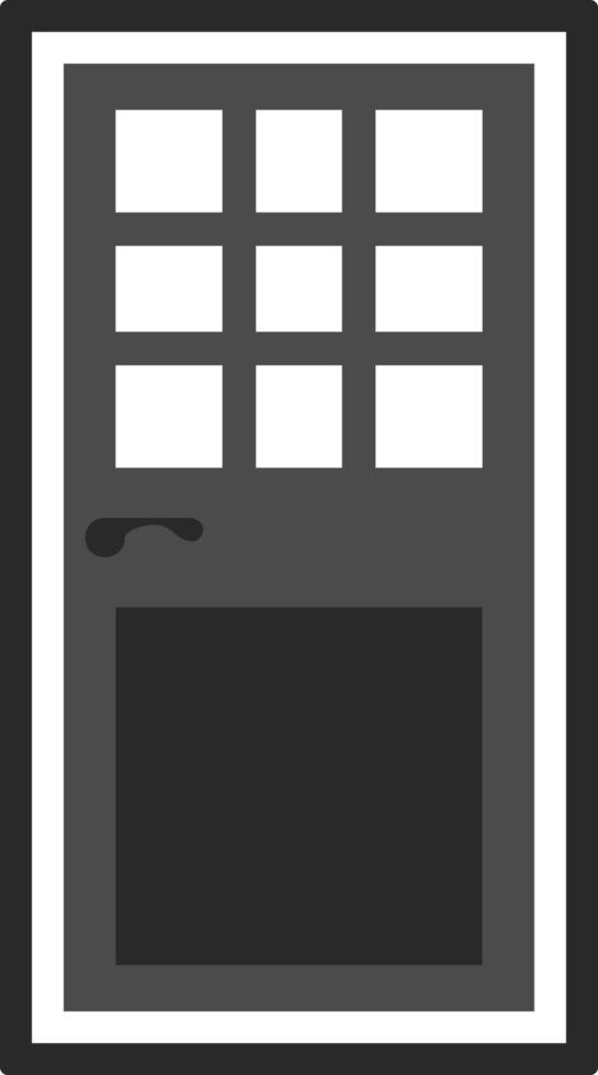 Door, icon in trendy flat style isolated on white background. Door symbol for your web site design, logo, app, UI. Vector illustration, EPS10. - Vector on white background