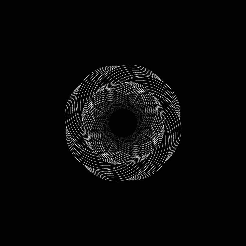 Abstract spiral line dynamic. Vector background