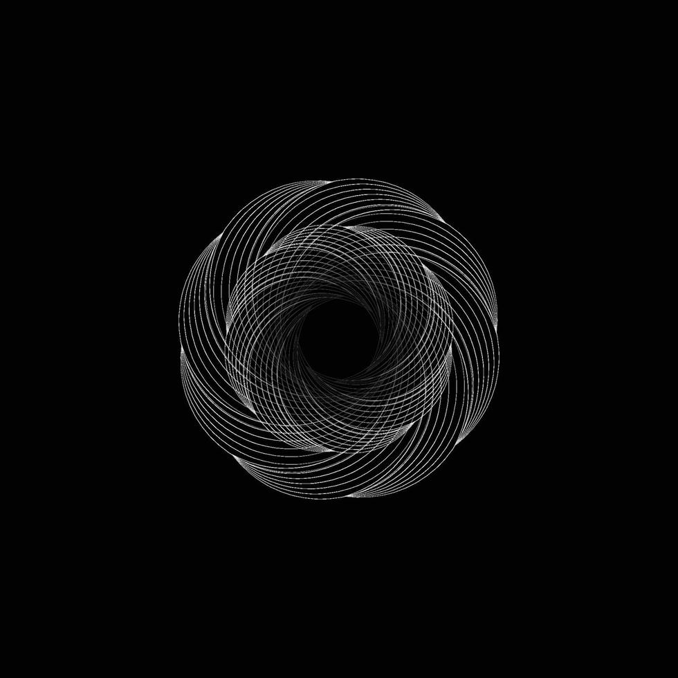 Abstract spiral line dynamic. Vector background