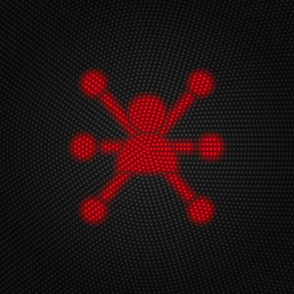 Business, network, product vector Light red color retro style vector icon on white background