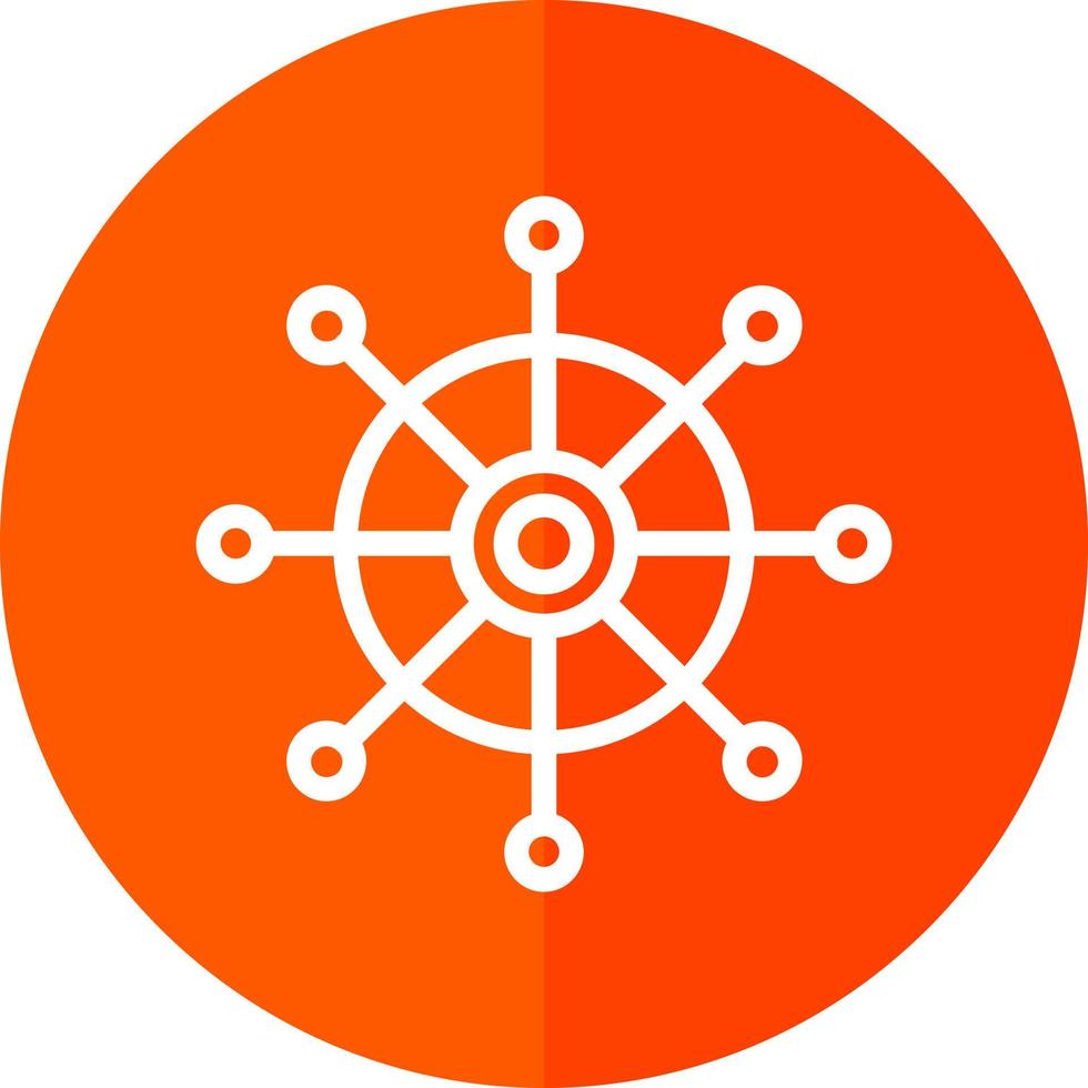 Dharmachakra Vector Icon Design