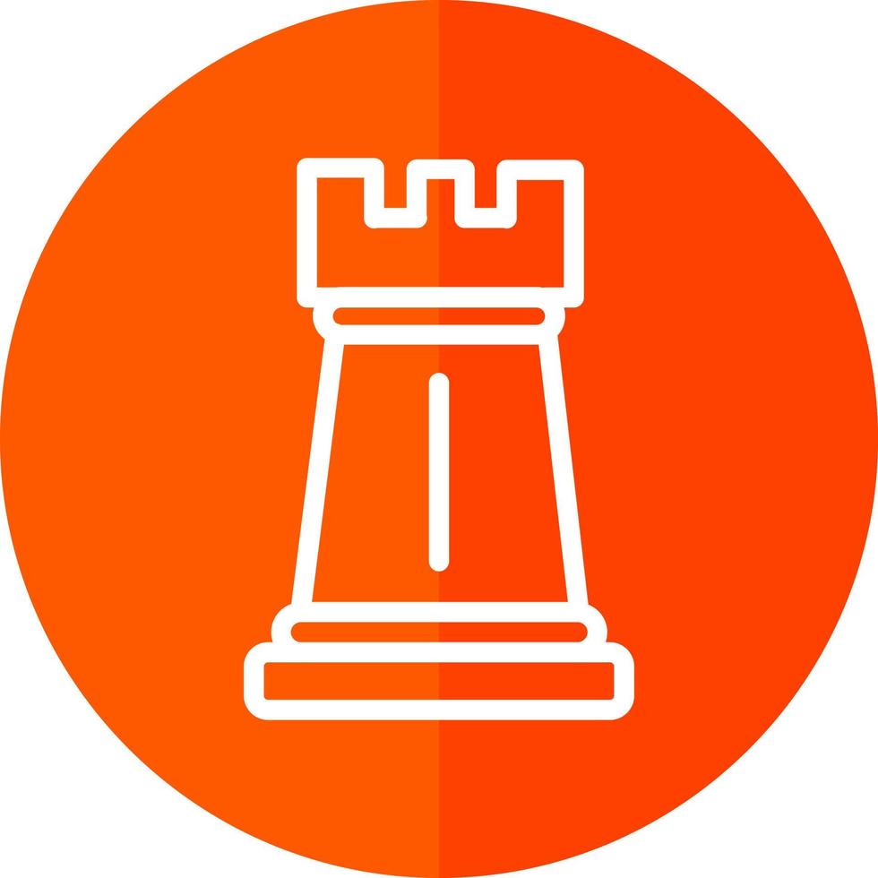 Chess Rook Vector Icon Design
