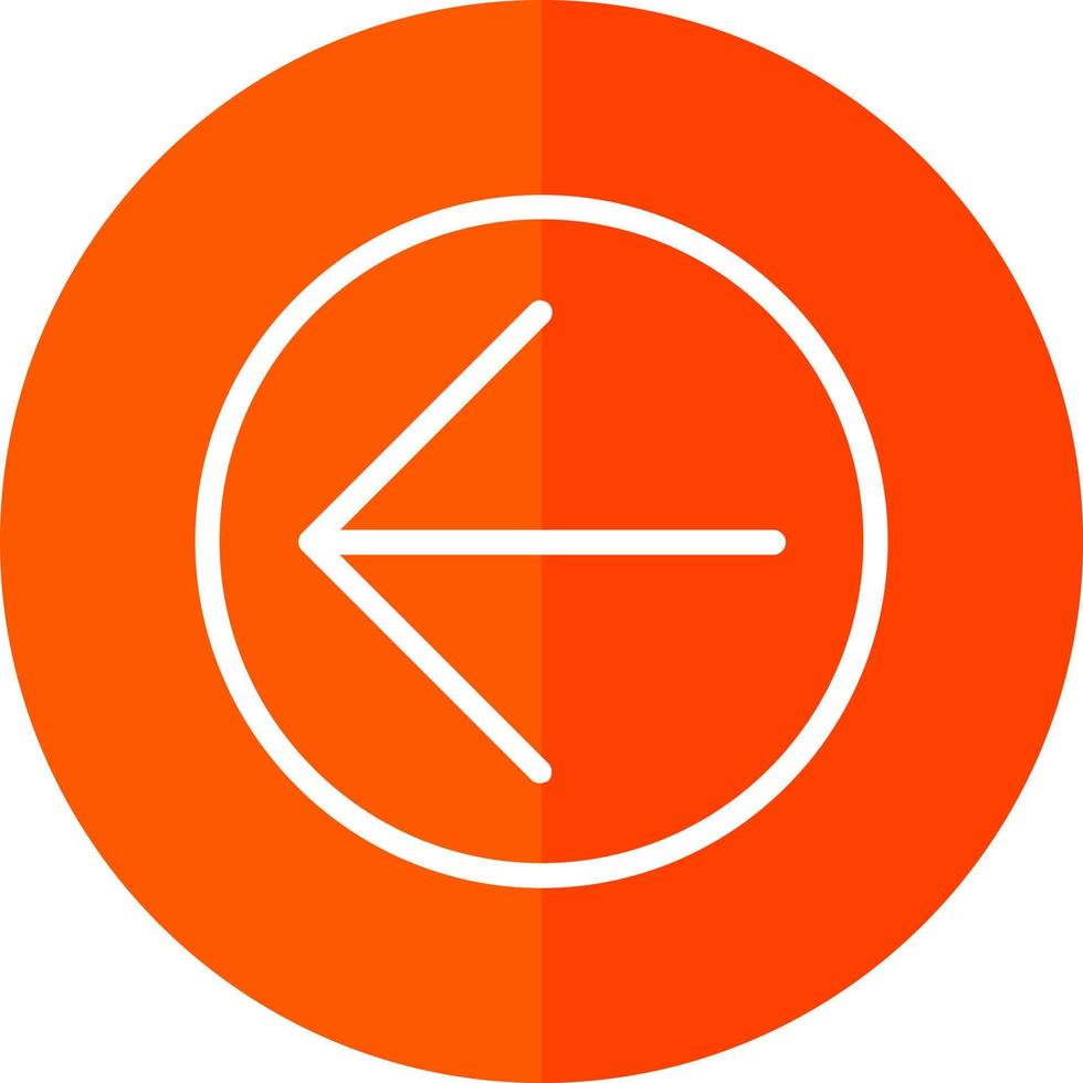 Arrow Circle Left Vector Icon Design