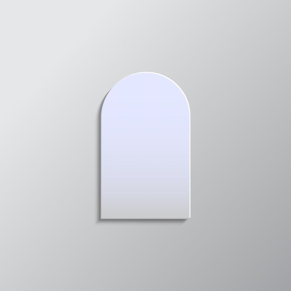 castillo, puerta, icono papel estilo. gris color vector fondo- papel estilo vector icono