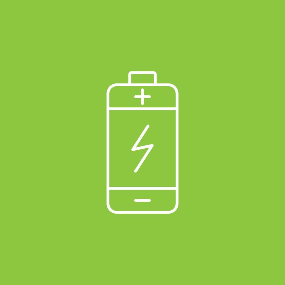 Battery icon - Vector. Simple element illustration from UI concept. Battery icon - Vector. Infographic concept vector illustration. on white background