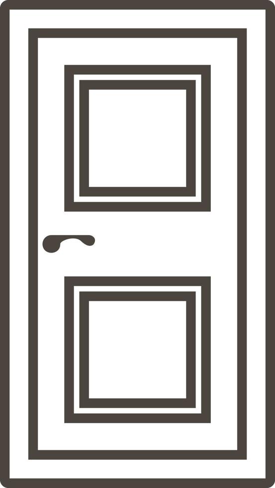 puerta, icono en de moda contorno estilo aislado en blanco antecedentes. puerta símbolo para tu web sitio diseño, logo, aplicación, ui vector ilustración, eps10. - vector en blanco antecedentes