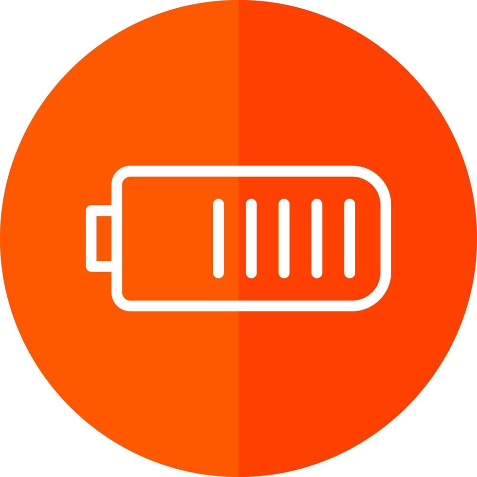 Battery Three Quarters Vector Icon Design