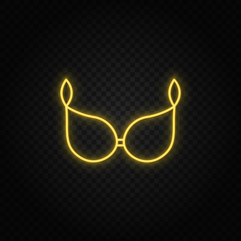 Connected gears and vector icons for logistic, service, shipping, distribution, transport, market, communicate concepts. Bra, female wear gear blue icon set on dark background