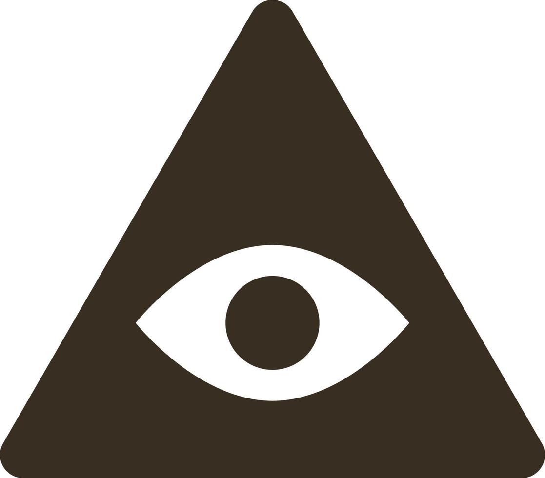 Eye, pyramid vector icon. Simple element illustration from UI concept. Eye, pyramid vector icon. Finance concept vector illustration. on white background
