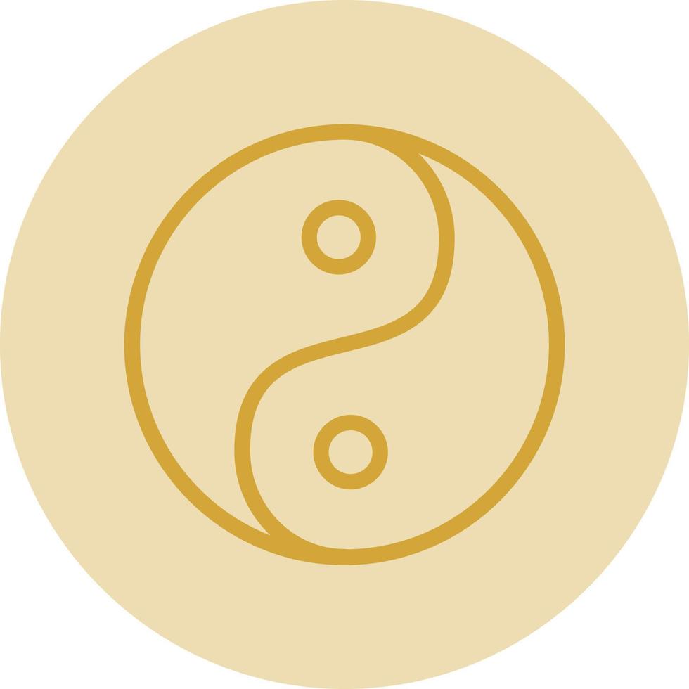 Yin Yang Vector Icon Design
