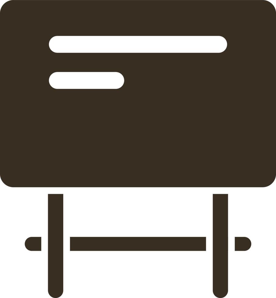 Blackboard icon - Vector. Simple element illustration from UI concept. Blackboard icon - Vector. Infographic concept vector illustration. on white background