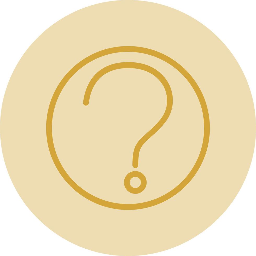 Question Circle Vector Icon Design