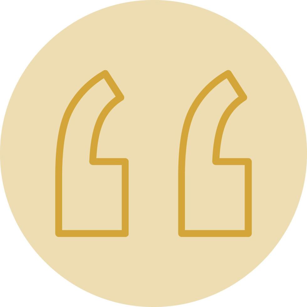Quote Left Vector Icon Design