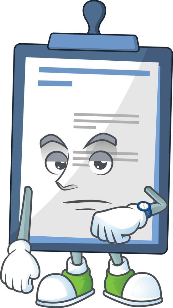 Medical note Cartoon character vector