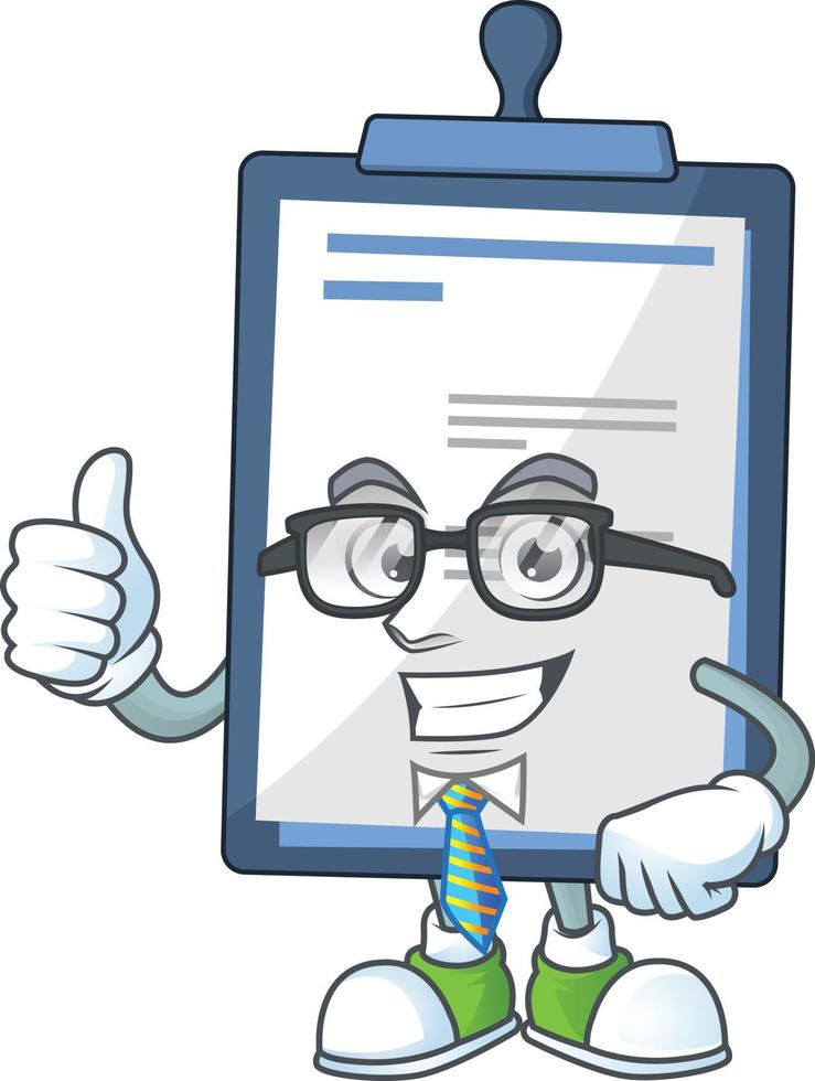 Medical note Cartoon character vector