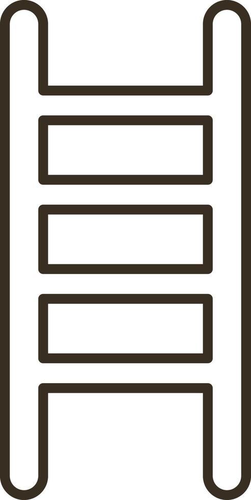 Line vector icon business, ladder, metaphor. Outline vector icon on white background
