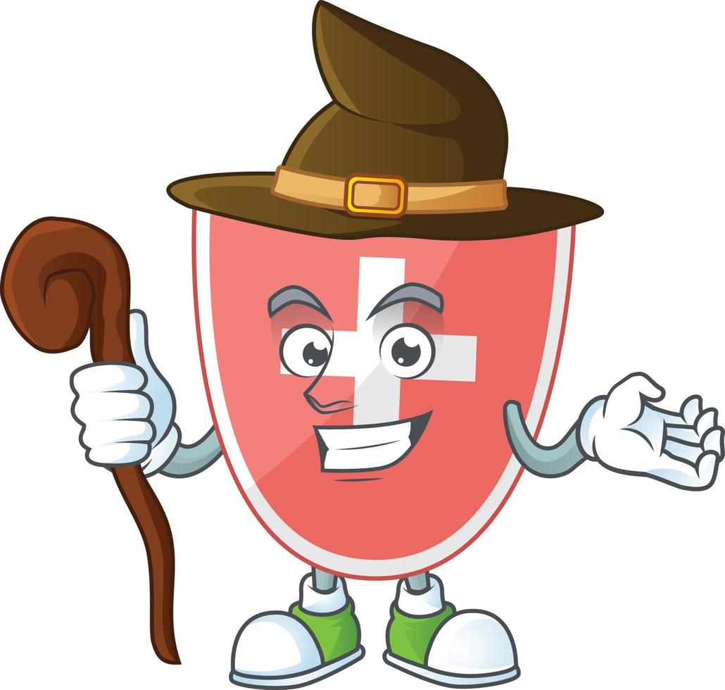 Medical shield Cartoon character vector