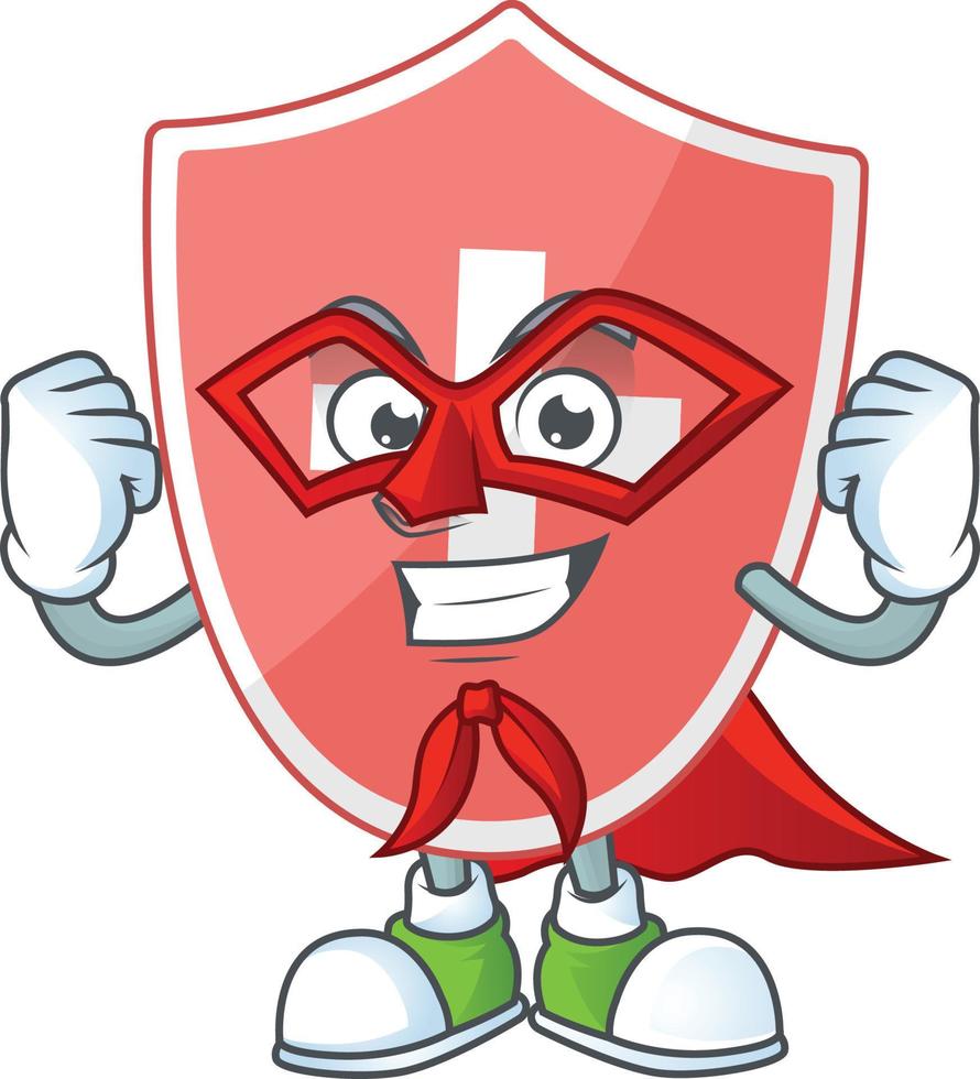 Medical shield Cartoon character vector