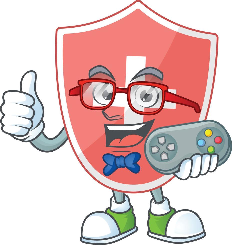 Medical shield Cartoon character vector