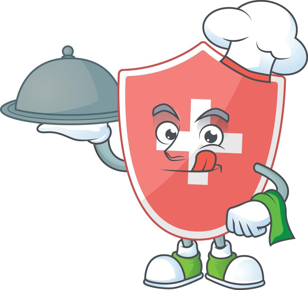 Medical shield Cartoon character vector