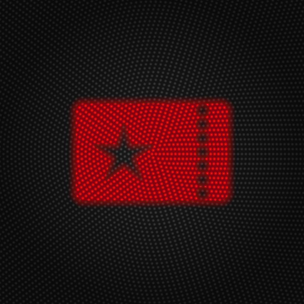 Cinema, show, ticket vector Light red color retro style vector icon on white background