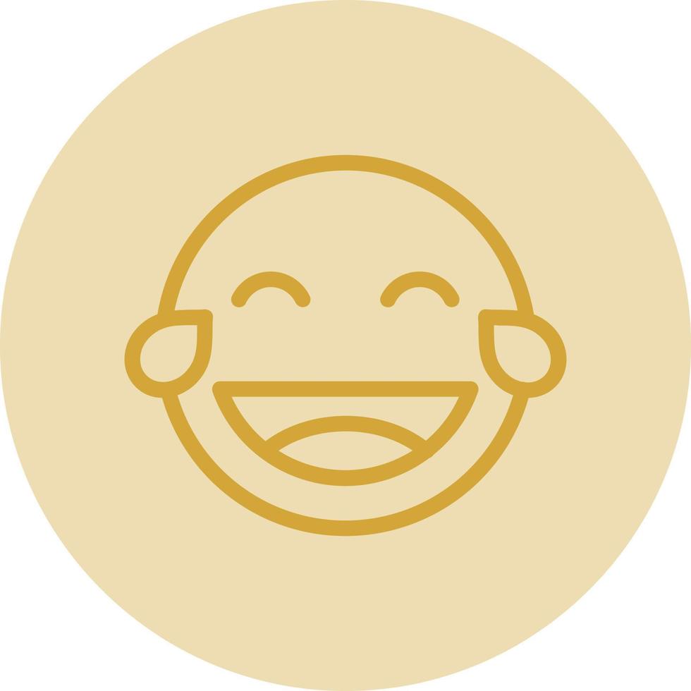 Grin Tongue Squint Vector Icon Design