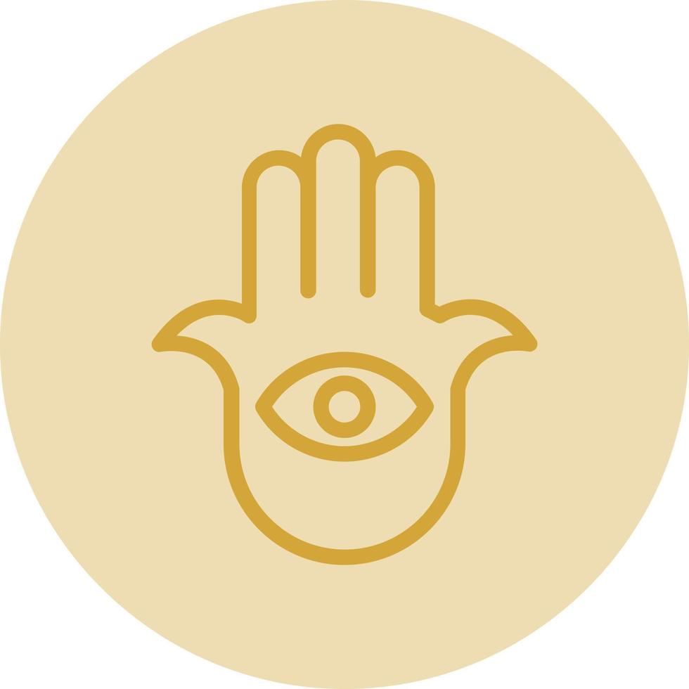 Hamsa Vector Icon Design