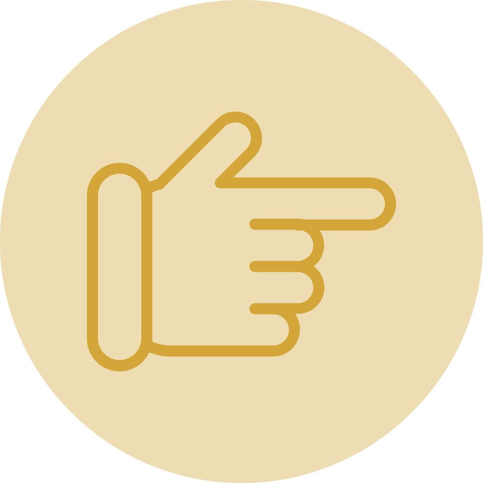 Hand Point Right Vector Icon Design